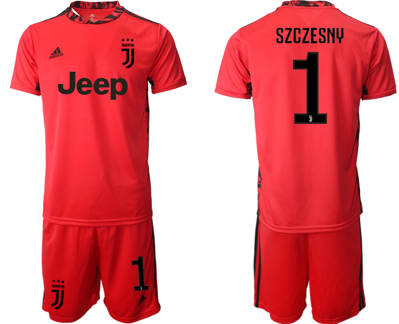Men 2020-2021 club Juventus red goalkeeper #1 Soccer Jerseys